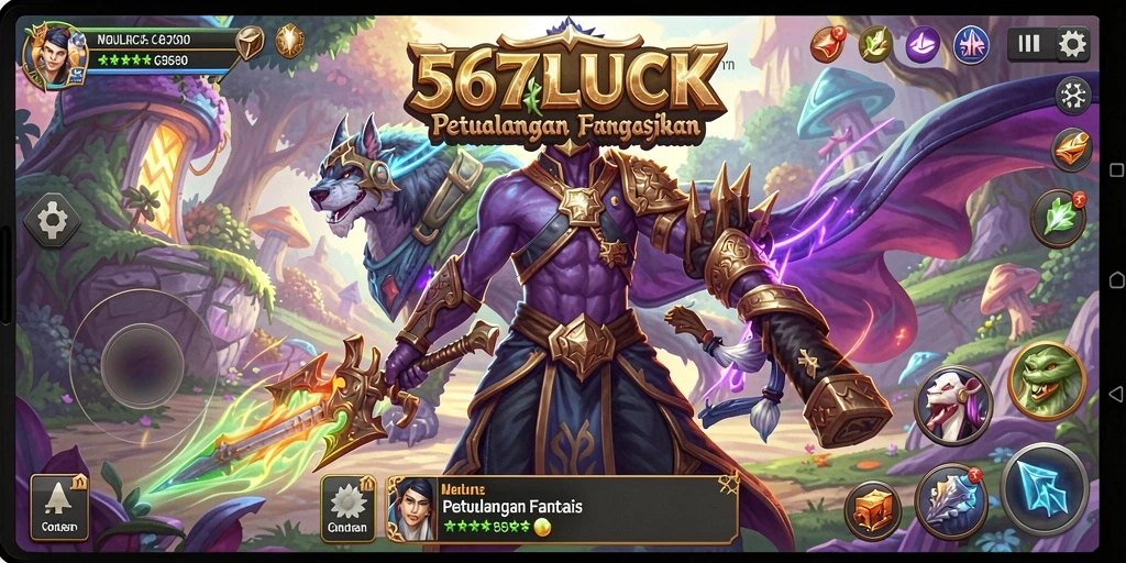 Tampilan gameplay ARPG yang mendebarkan di 567LUCK.