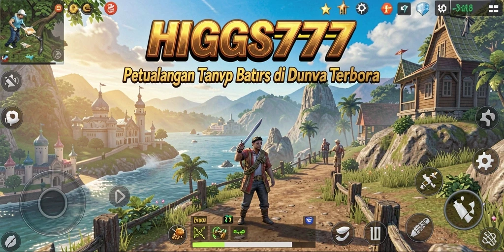 Tampilan gameplay HIGGS777 yang menakjubkan dalam dunia terbuka.