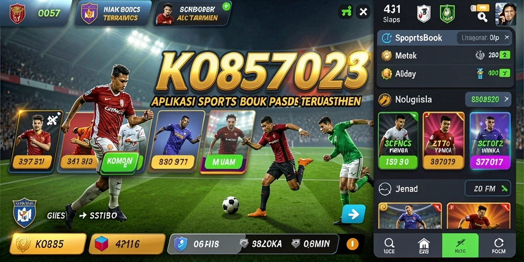 Tampilan menarik dari gameplay aplikasi Sportsbook KO857.