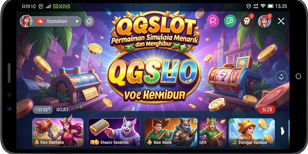 Tampilan gameplay QQSLOT yang menarik dan menegangkan.