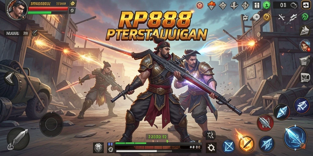Gambaran mendebarkan dari aksi pertempuran strategi RP888.