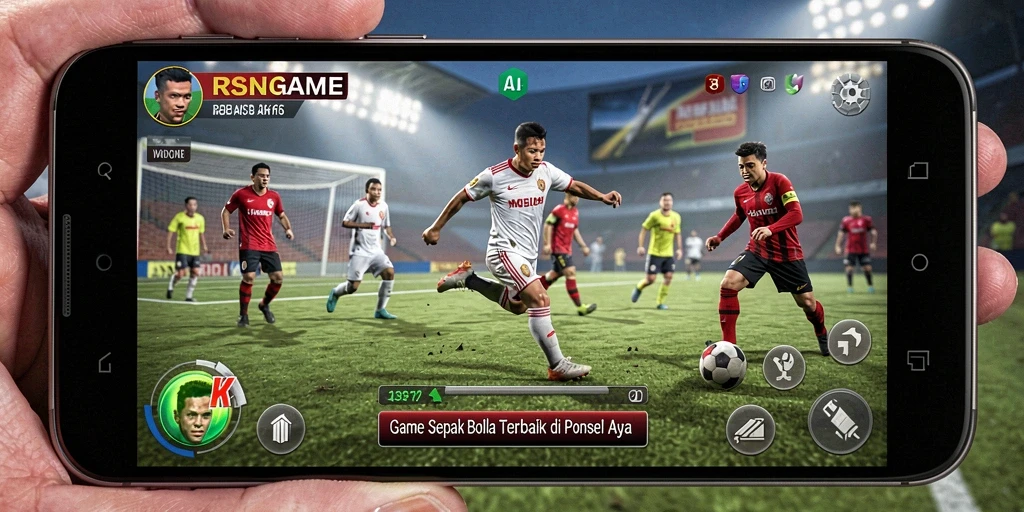 Tampilan gameplay mendebarkan dari RSNGAME saat beraksi di lapangan.