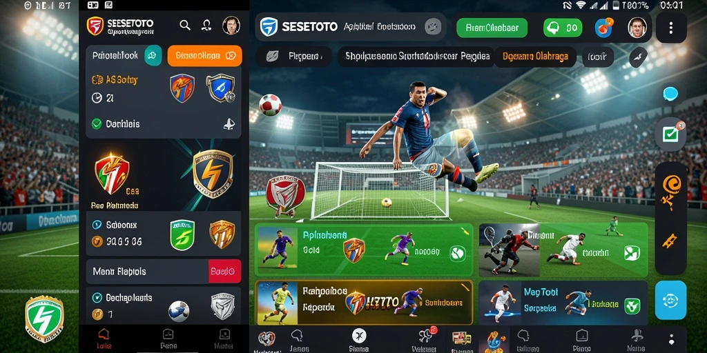 Tampilan gameplay menarik dan interaktif SESETOTO di aplikasi Sportsbook.