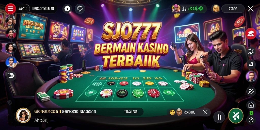Tampilan gameplay SJO777 dengan berbagai pilihan permainan Kasino.