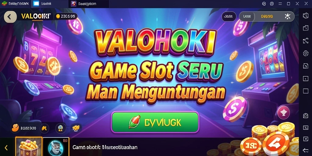 Screenshot gameplay seru dari VALOHOKI yang menunjukkan putaran slot.
