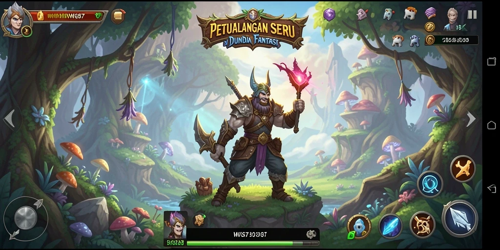 Tampilan gameplay WG87 menampilkan aksi petualangan yang epik dan menawan.