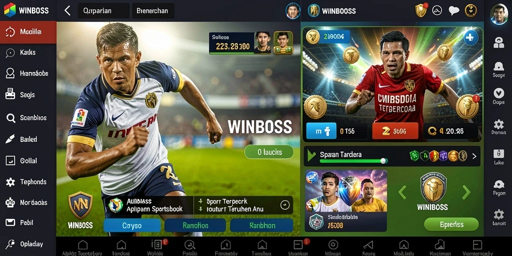 Tampilan menarik dari gameplay taruhan olahraga di WINBOSS.