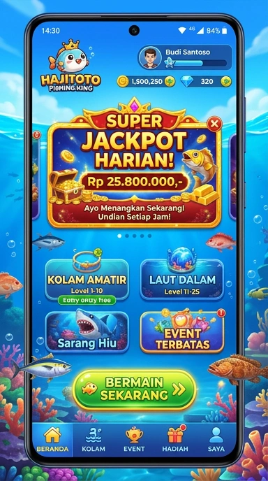 Antarmuka aplikasi hajitoto yang user-friendly.